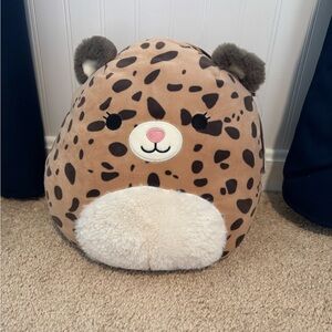 Squishmallows Brown and Cream Leopard Plush